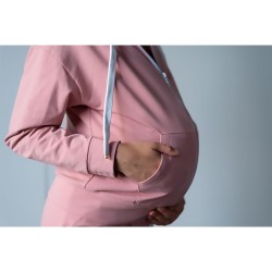 Těhotenská teplákovka s kojící mikinou Miracle růžová.