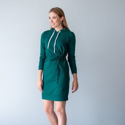 Sportovní kojící šaty Miracle teplákové smaragdová zelená.