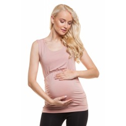 Těhotenské a kojící tílko TOP - pastelově růžová