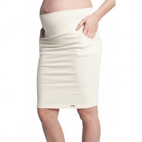 Těhotenská sukně MIA SUMMER - krémová