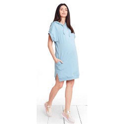 Těhotenské a kojící šaty MIMI BABY BLUE