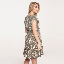 Letní těhotenské a kojící šaty LANA - olivová