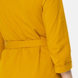 Těhotenské a kojící šaty ALISON - tmavě žlutá
