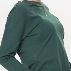 Těhotenská a kojící halenka ALETTA - tmavě zelená