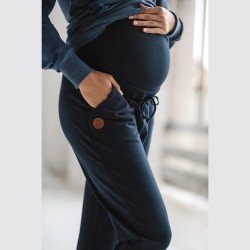 Těhotenské tepláky Milk - tmavě modrá