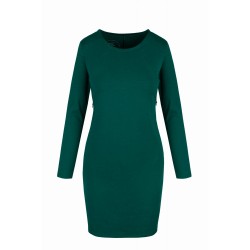 Úpletové kojící šaty Milky Dress - lahvová zelená