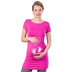Těhotenská halenka Kaza růžová  tlapičky