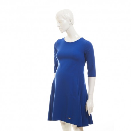 Těhotenské luxusní šaty ADI A  modré