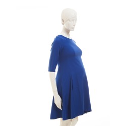 Těhotenské luxusní šaty ADI A  modré