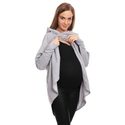 Moderní těhotenská tunika Origi šedá
