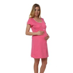 Těhotenská kojící košilka Dagna růžová