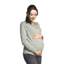 Těhotenský a kojící svetřík Judy šedý