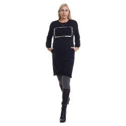 Zimní volnočasové šaty Binka 5545 černá
