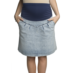 Těhotenská riflová sukně SANDY světle modrá jeans