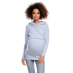 Těhotenská a kojící tunika  Jamal světle modrá